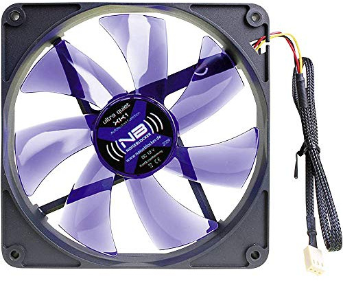 Noiseblocker PC Gehäuselüfter BlackSilent Fan XK1 - PC Lüfter mit Silent Wings - Die Maximale Lautstärke Beträgt nur 12 dB (A) und Airflow von 60 m³/h ITR-XK-1 120mm