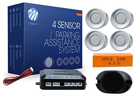 M-Tech CP7S Sensori di Parcheggio, Kit da 4 Sensori