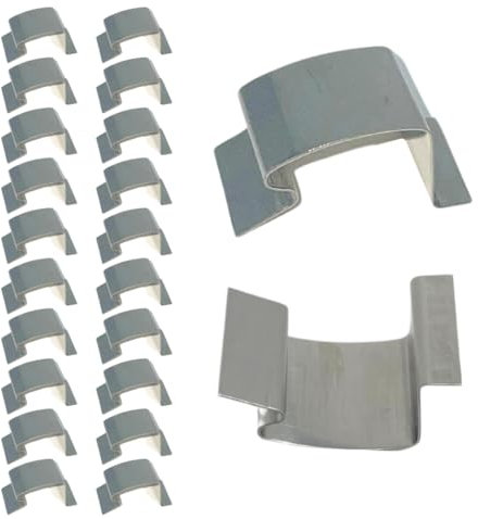 20 Stainless Steel Spring Greenhouse Glazing Clips Genuine Elite Greenhouses parts