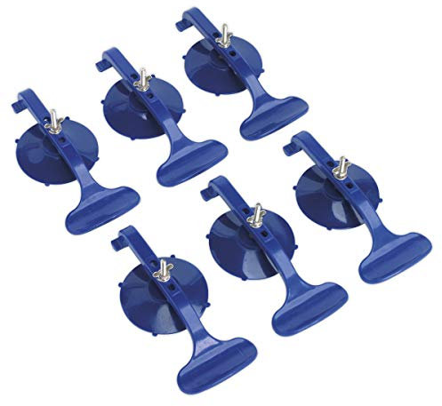 Sealey Suction Clamp Set, 81mm x 258mm x 193mm, Blue, 6 Pieces - RE006