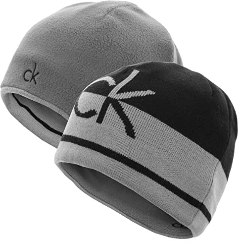 Calvin Klein Cappello da Uomo CK in Maglia Reversibile
