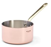 DE BUYER -6445.12 -casserole cuivre-inox q. laiton ø 12cm