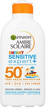 Garnier Ambre Solaire Resisto Lait Enfant Fps 50+ 200 ml - Lot de 2