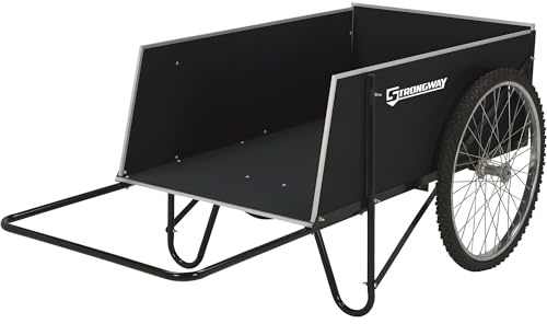 Strongway Garden Cart - 400-lb. Capacity, 14 Cu. Ft. 48in.L x 29in.W