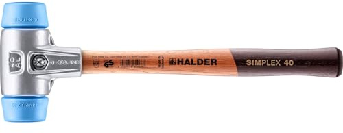 SIMPLEX-Schonhammer, TPE-soft; mit Aluminiumgehäuse und hochwertigem Holzstiel | D=40 mm | 3101.040