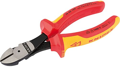 Knipex 32022 160mm Fully Insulated High Leverage Diagonal Side Cutters