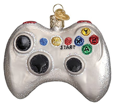 Old World Christmas Ornaments: Video Game Controller Glass Blown Ornaments for Christmas Tree (44094)