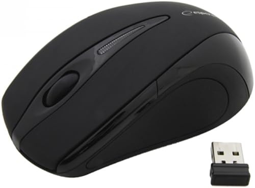 Esperanza EM101K Black Radio Transfer, PC Mouse, PC/Mac, 2 Ways