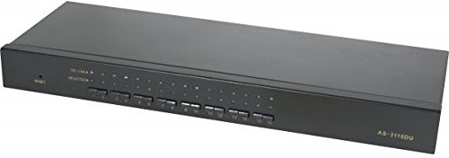 USB- PS/2 KVM Switch, 8-port, mit OSD Menue, IP-ready erlaubt die Steuerung 8 lokaler Server mit USB oder PS/S Schnittstellen (66300)