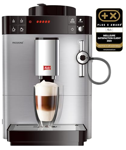 Melitta Caffeo Passione, Inox, F54/0-100, Machine à Café et Boissons Chaudes Automatique, Auto-Cappuccinatore