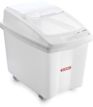 Araven Ingredient Bin, Storage Container for Large Quantity Ingredients, Use in Commercial or Home Kitchen, 21 Gallons, 1 Count, White