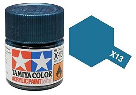 Tamiya Models X-13 Mini Acrylic Paint, Metallic Blue