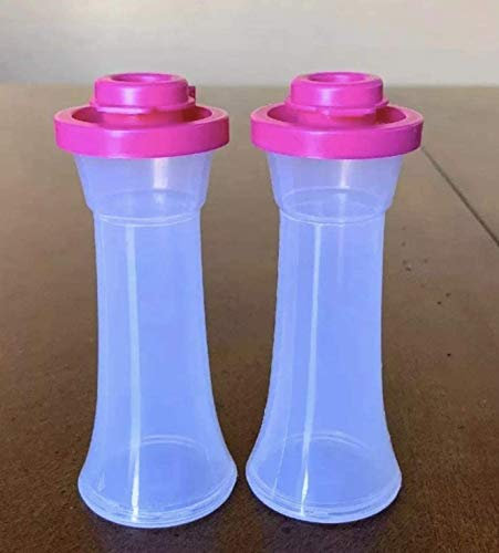 Tupperware Mini Hourglass Salt and Pepper Shakers by Tupperware