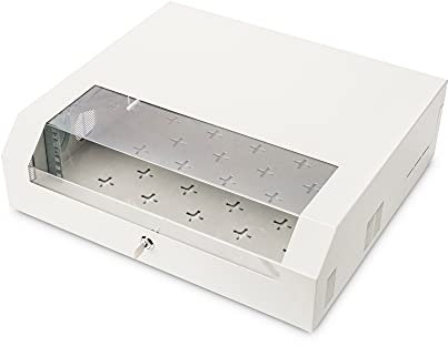 Digitus Armadio Di Rete 19 Pollici 3 U + 2 U - Montaggio Orizzontale A Parete - Compatto - Portata 30 Kg - Grigio