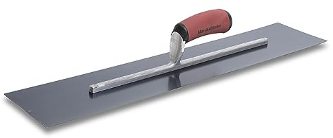 MARSHALLTOWN Blue Steel Finishing Trowel, 5 x 24 Inch, Made in the USA, Concrete, Masonry, Drywall and Plastering Tool, MXS245BD