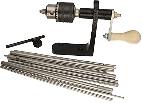 The Beadsmith EZ Coiler Pro – Wire Elements – Includes Mountable Base, 9 Mandrels, Chuck Key, Instructions, and a Storage Case – Create Jump Rings, Coiled Beads, Beaded Coils, and Spiral