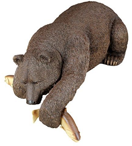 Design Toscano DB383082 Sculpture de Grand Ours Prise de Journée Résine