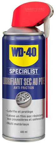 WD-40 Specialist • Lubrifiant Sec • Spray Double Position • Anti Friction • Lubrifie en laissant un film sec • Compatible tous métaux, plastique et verre • 400 ML