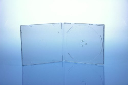 25 CD/DVD Hüllen unzerbrechlich/transparent ultraklar/slimcase