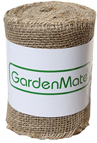 GardenMate® Jute-Wickelstreifen 25m x 15cm - Jutegewebe Juteband 200gsm