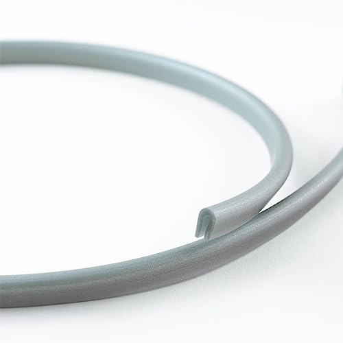 EUTRAS Kantenschutz KSO4004 Silbergrau 5 m – U-Profil für Blechkanten 0,4–1,5 mm – Flexibles Schutzprofil für Bleche und Autotüren – Made in Germany