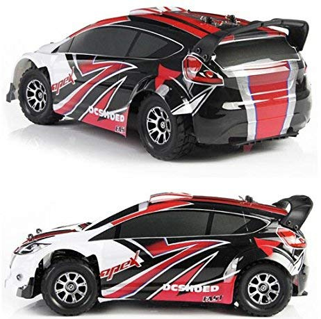 efaso WL Toys A949 - schneller Rally Street Racer 50 km/h schnell wendig, voll digital proportional - 2.4 GHz RC Auto mit Allradantrieb - Maßstab 1:18 rot, hoher Fun Faktor, alle Ersatzteile vorrätig