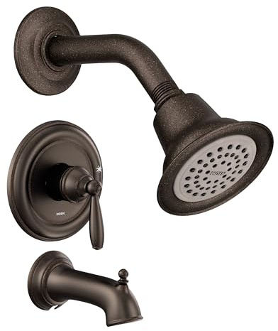 Moen T2153EPORB Brantford Posi-Temp Pressure Balancing Eco-Performance Tub and Shower Trim Kit Valve Required, Oil-Rubbed Bronze, 0.5