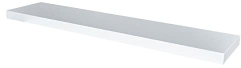 Wandboard Bobby Weiß 100cm Deutsche Herstellung Schablone und Schrauben Wandregal Regal Wandbord