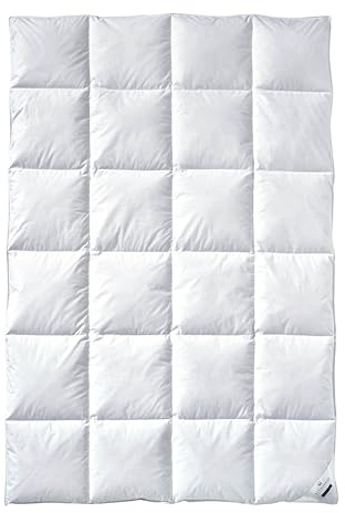 Billerbeck Bettdecke Gabriela 90 - Daunendecke - 135 x 200 cm – Ganzjahresdecke – 90% Gänsedaunen & 10% Gänsefedern - mittlere Wärmestufe