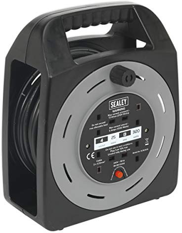 Sealey Bcr25Cb Cable Reel Box Type 25Mtr 4 X 230V 1.25Mm? Thermal Trip