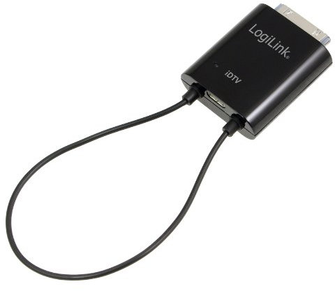 LogiLink iDTV DVB-T Tuner für Apple iPad2/iPhone 4s schwarz