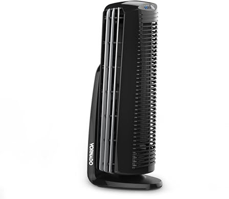 Vornado Duo Small Room Tower Air Circulator Fan, Black, 14 In.