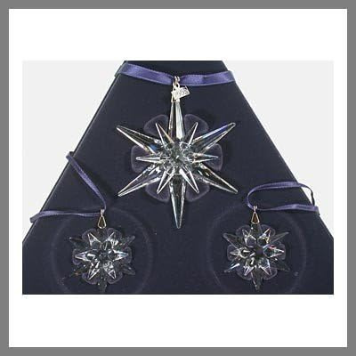 Swarovski Sterne Set 2005 Christmas-Ornament Set of 3 - 842602