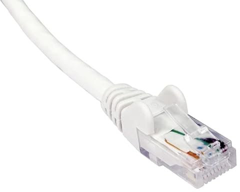 World of Data 10m WHITE CAT6 Network Cable - Ethernet - LAN - Patch - Compatible with Internet, Broadband, Router, Hub, Modem-10/100/1000 - Gigabit