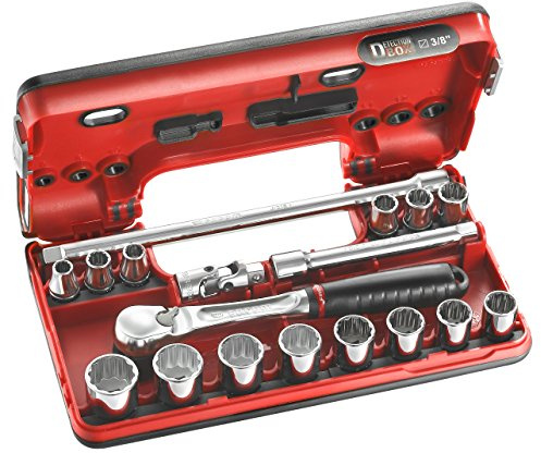 Facom JLDBOX112.PG Coffret de serrage Détection Box 3/8'' 18 pièces