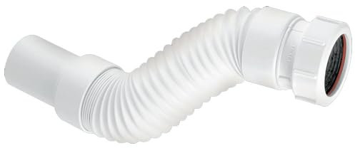 McAlpine FLEXCON6 Flexible Fitting - Universal Connection x PVC Plain Spigot - White