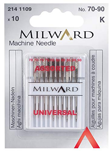 Milward Maskinnålar, silver, 70/10, 80/12, 90/14