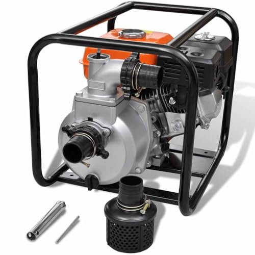 vidaXL Pompa d'Acqua con Motore a Benzina con Attaco 50 mm 4800 W Drennaggio