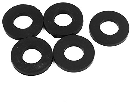 sourcing map 12 x 24 x 3mm Joint Torique Tuyau pour Tuyau Oeillet 5pcs | Joint Plat Caoutchouc Rondelle Lot