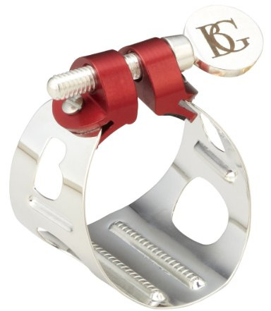 BG Ligatur Duo versilbert - Bb/Klarinette/Alt-Saxofon