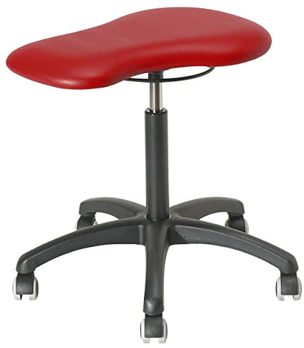 Sport-Tec Therapiehocker Standard mit Polster und Rollen, Praxishocker, Rollhocker