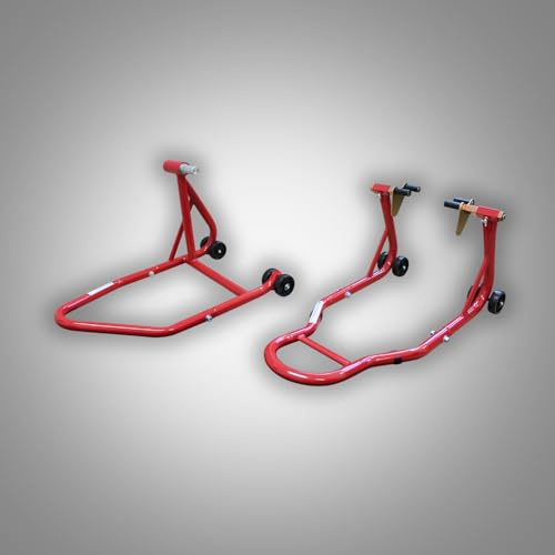 ESTW RicambiWeiss Einarmständer Set Montageständer Motorrad Hinterrad + Vorderrad Einarmheber Ständer kompatibel mit Honda CB 1000 R 2008-2014