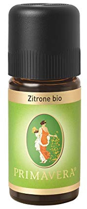 PRIMAVERA Ätherisches Öl Zitrone bio 10 ml - Aromaöl, Duftöl, Aromatherapie - erfrischend, konzentrationsfördernd, aufmunternd - vegan