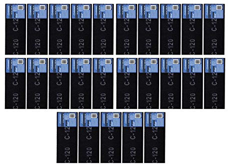 Küssner 25 unités de papier de ponçage, grille de ponçage: longueur 28cm, largeur 11,5cm, grain 120, toile de treillis pour ponçage manuel, abrasif pour ponçage à sec, noir