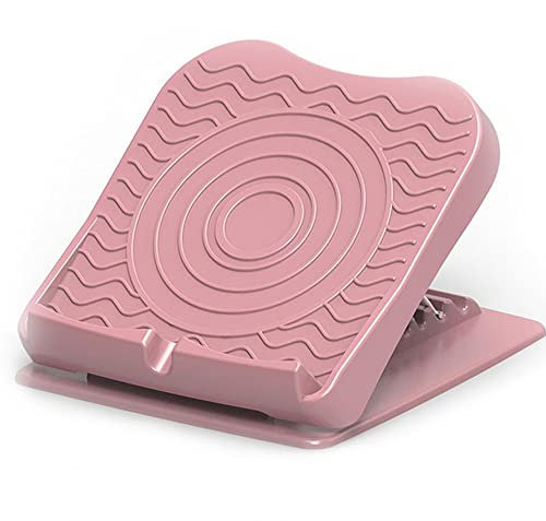 LTLCLZ 5Gear Anti Rutsch Einstellbare Fuß Waden Stretcher Neigungsbrett Tragbare Multi Funktions Übungs Fitness Pedal Stretcher Für Unisex,Rosa
