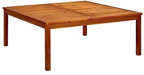 vidaXL Garten-Couchtisch 110x110x45 cm Massivholz Akazie