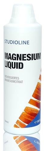 Magnesium Liquid EXTRA STARK 500 ml | Hochdosiert pro 25 ml = 324 mg Magnesiumcitrat | Magnesium flüssig | Mit fruchtig leckerer Orangen Geschmack