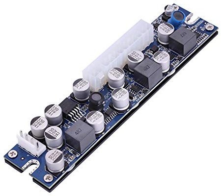 Alimentation PC 19 V, Condensateur Fixe LD-200W 4 Broches 19 V, Module d'alimentation pour Ordinateur 24 Broches ATX vers 12 V AUX pour Cartes Mères Mini ITX