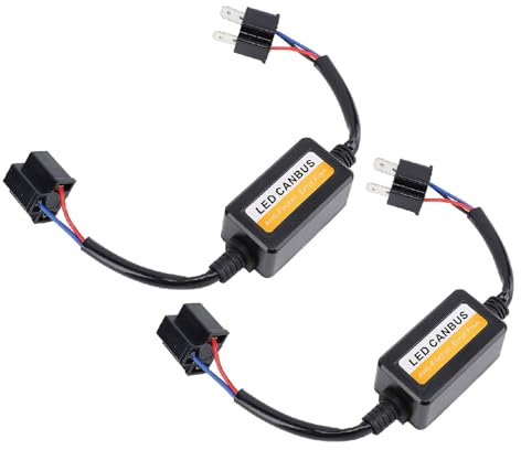 Zerodis 2PCS H4 LED CANBUS -Decod, der den LED Light -Decoder für eine Stabile Qualitätsinstallation für H4 -Scheinwerfermodelle Weglässt