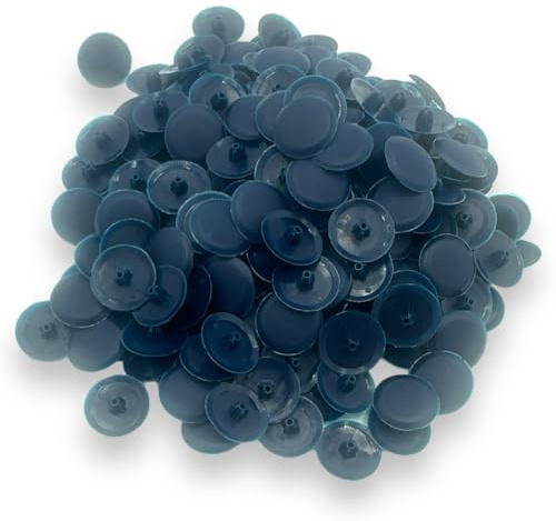 Bifix™ NAVY BLUE Screw Pozi Phillips Cover Caps Snap On 6-8g Pz2 Ph2 Push Fix Screws - Pack of 100